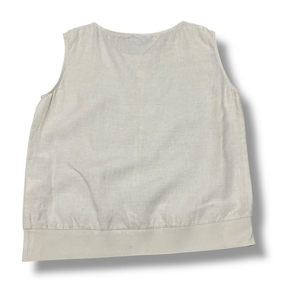 Tatuum Beige Boxy Linen Blouse OMALO – Small - Picture 5 of 13